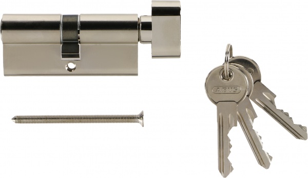 Цилиндр Abus KE50 35x35 ключ-вороток 50 мм матовый никель 2240631724014