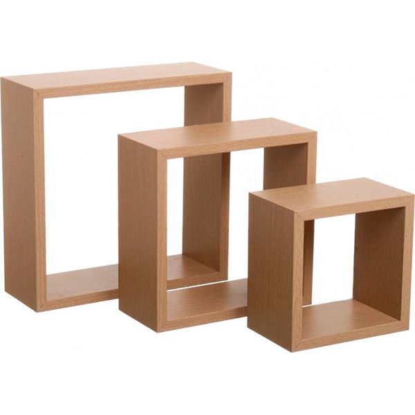 Комплект полок Zhangzhou Пуасси 25x25x9 см бежевый