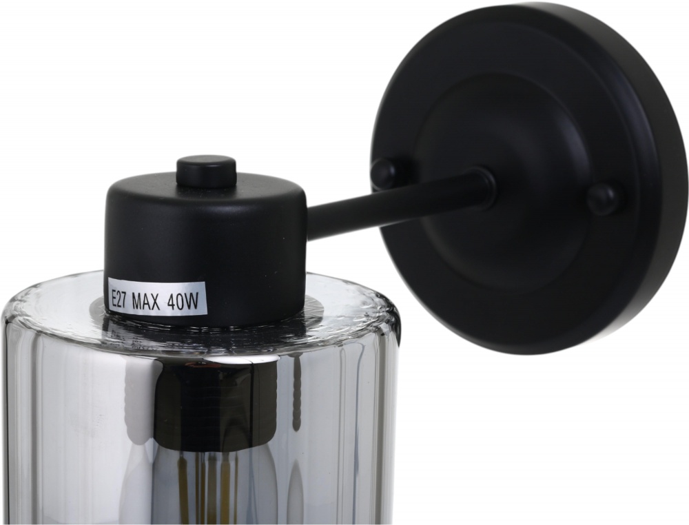 Світильник настінний Sensio Lilit 1x40 Вт E27 чорний ALG-07338/1W