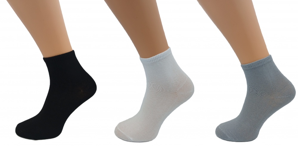 Набор носков мужских Sensio (27-29) р.43-46 белый/черный/серый 3 шт.