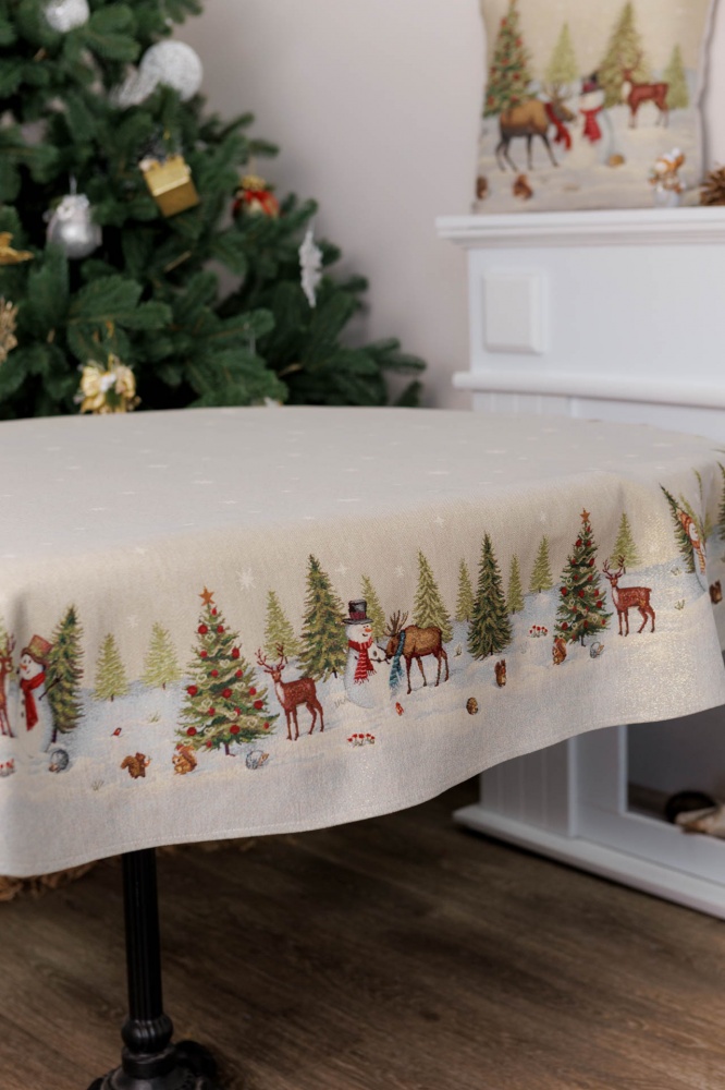 Скатерть овальная