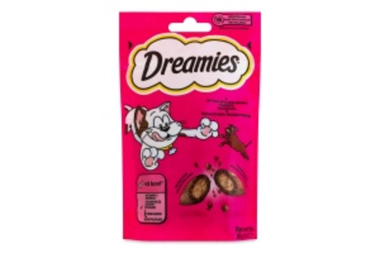 Лакомство Dreamies для котов Dreamies с говядиной 60 г