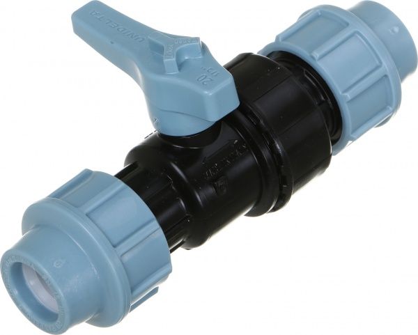 Кран кульовий Unidelta ПЕ труб O20x20 PP-B