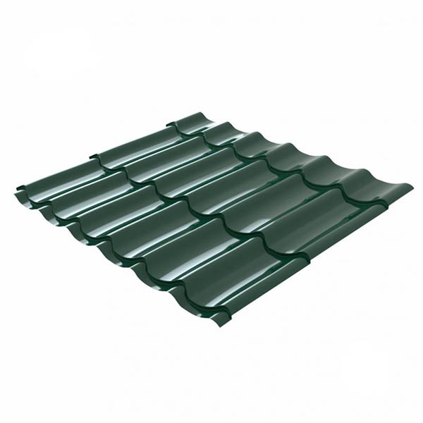 Металлочерепица PSM 1180x2250 мм RAL 6005 зелёная
