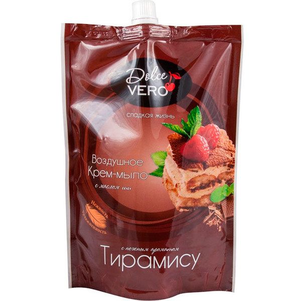 Крем-мыло Dolce Vero Крем-мыло Тирамису doy-pack, ТМ Dolce Vero 500 мл