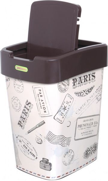 Ведро для мусора Алеана Евро 121067 10 л темно-коричневый 121067