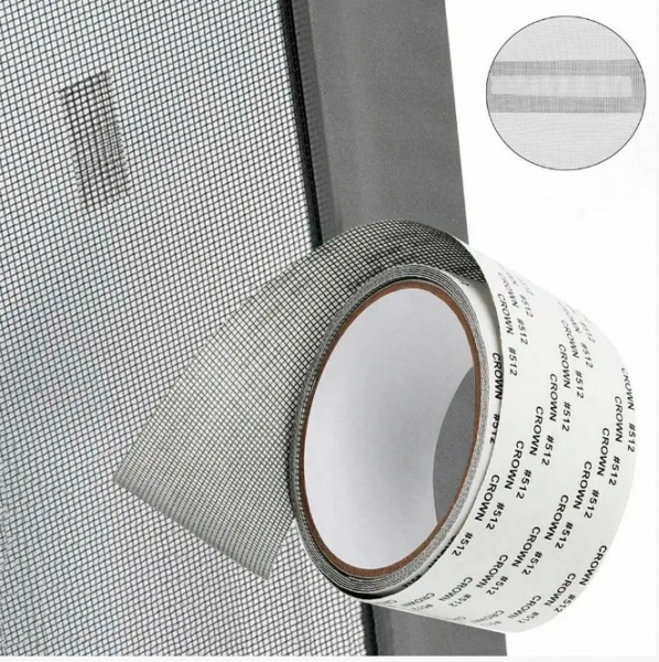 Стрічка клейка для москітної сітки сіра 50 мм 2 м 170 мкм