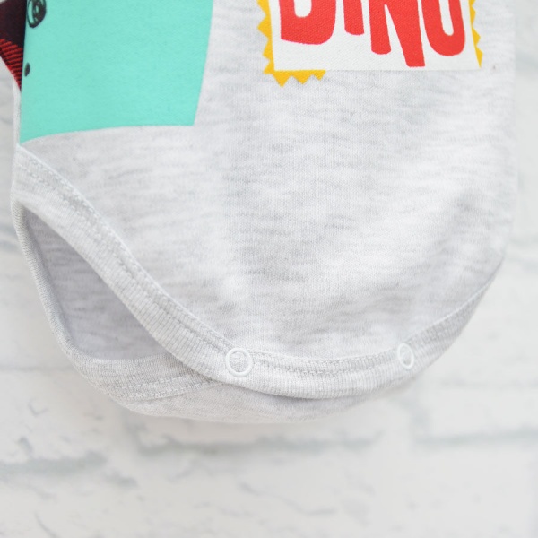 Боді дитяче унісекс Blanka Діно р.80 сірий 12938 