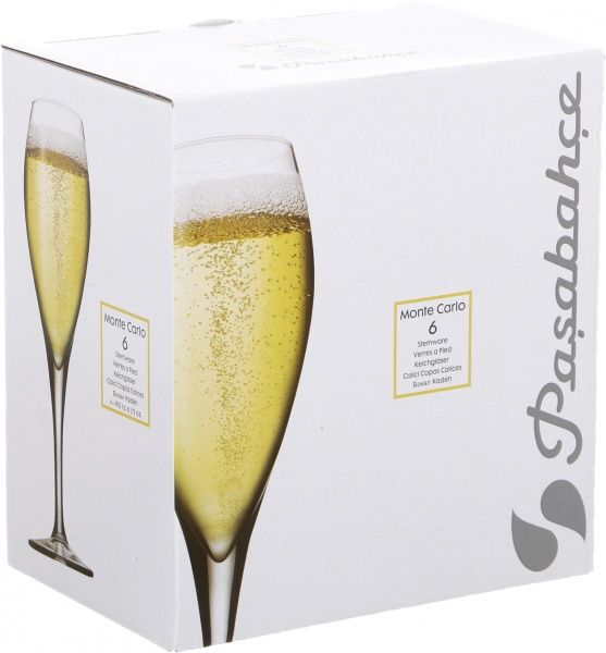 Набор бокалов для шампанского Monte Carlo 195 мл 6 шт. 440110 Pasabahce