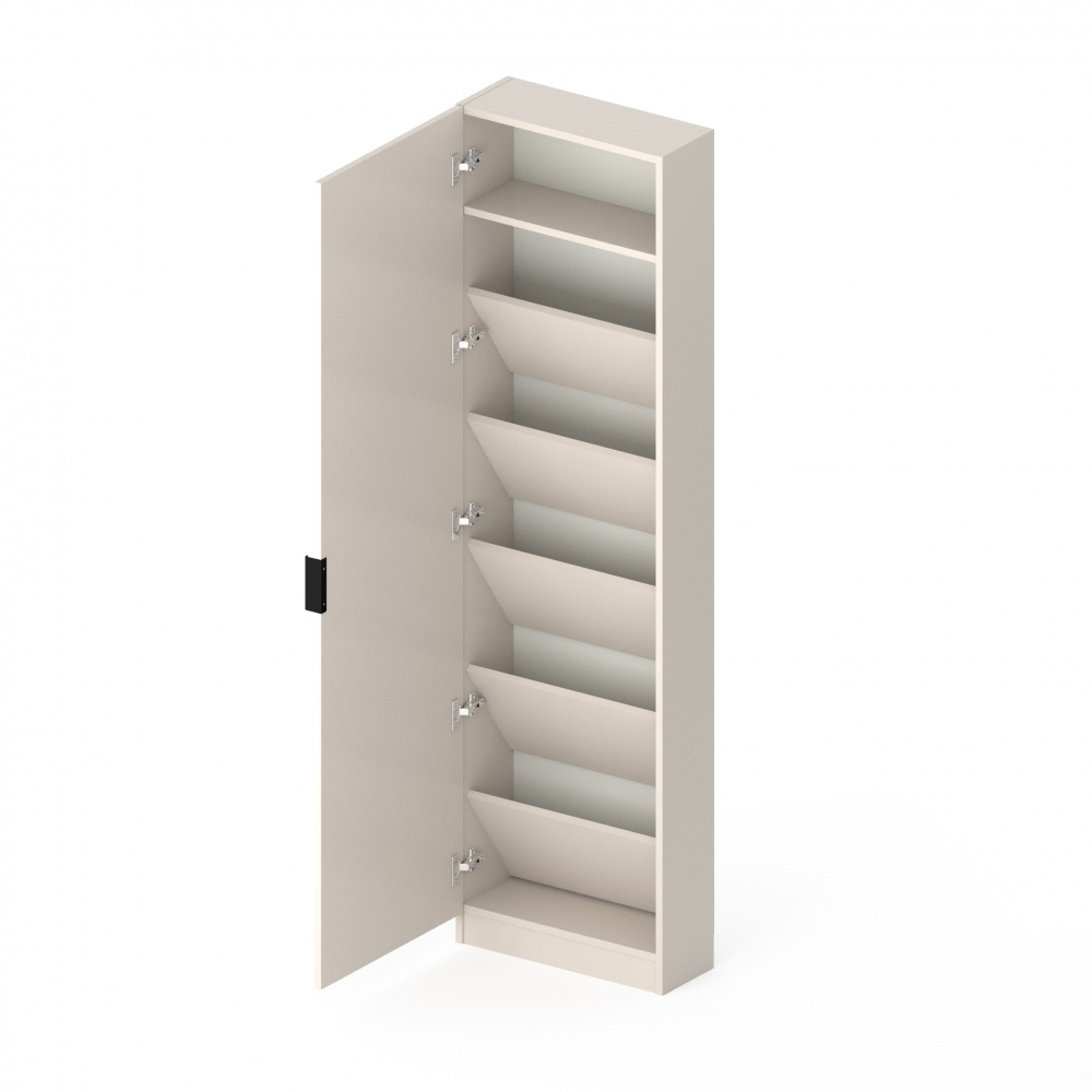 Шкаф под обувь Metkas Home SLIM 500x200x1800 мм кашемир