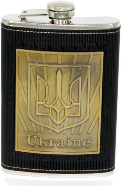 Набор фляга и портсигар Герб Украины A122