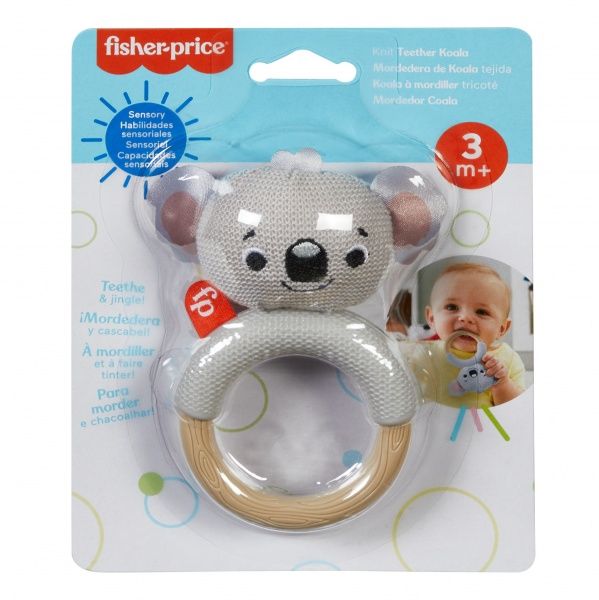 Брязкальце-прорізувач для зубів Fisher Price Кумедне звірятко GRR03