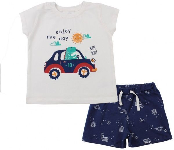 Костюм для хлопчиків Фламінго р.80 молочний 571-417 