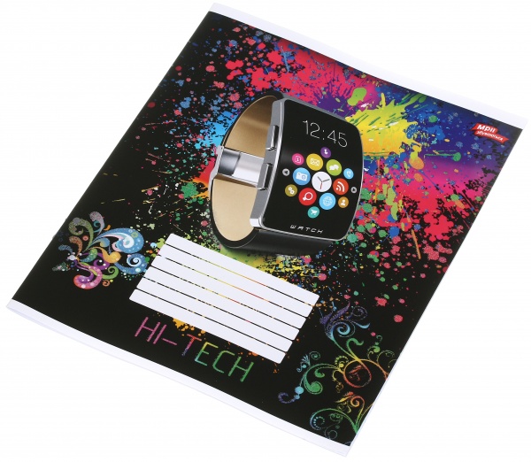 Тетрадь школьная с глитером 18 листов в линейку в ассортименте Мечты сбываются