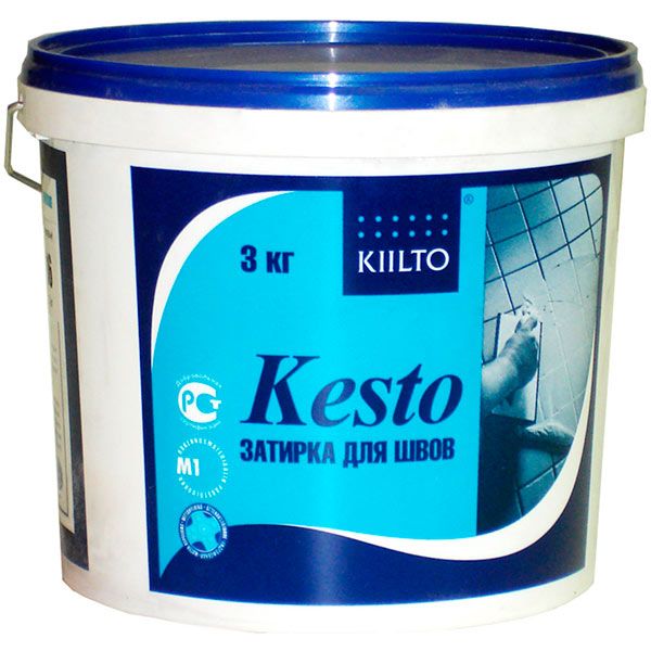 Фуга KIILTO Kesto 44 3 кг темно-сірий