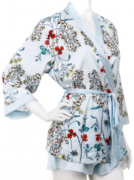 Кимоно megotex Primavera р. XXL голубой