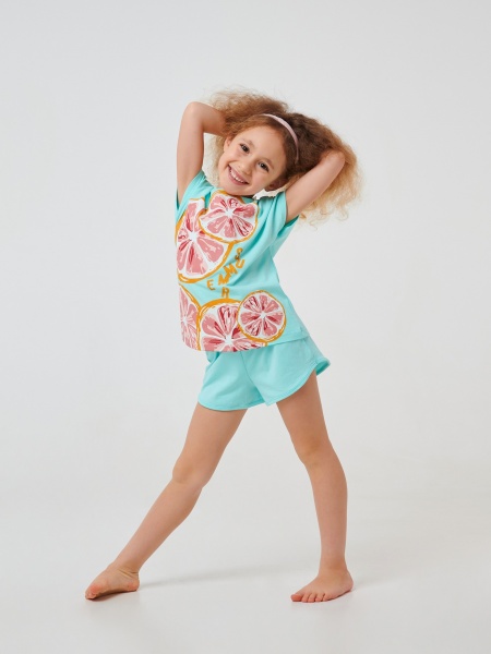 Піжама для дівчаток Smil р.110 ментол 104519 