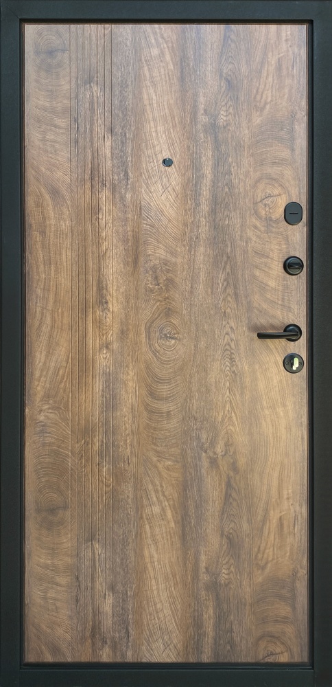 Дверь входная Двері БЦ Хортица черный муар 2050x960 мм правая