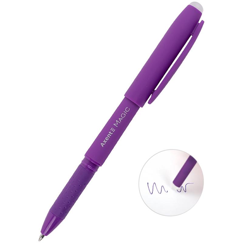 Ручка гелевая Axent пиши-стирай Magic фиолетовая AG1123-11-A