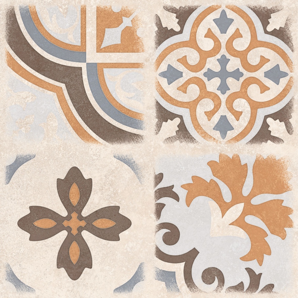 Плитка Allore Group Kompas Patchwork F\DEC P NR Mat 47x47 см