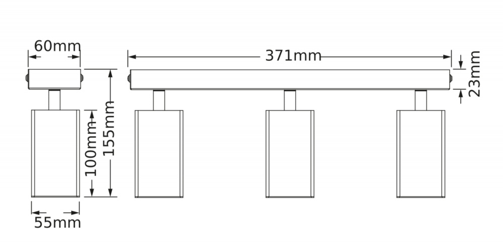 Спот Osram Angular 3xGU10 белый