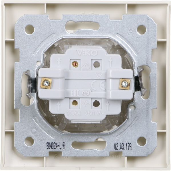 Кнопка автоматического дверного замка кнопочный одноклавишный Viko Linnera без подсветки 10 А 250В кремовый 90401006