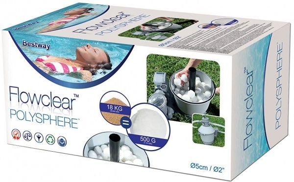 Наповнювач для пісочних фільтрів Bestway Flowclear Polysphere 500 г