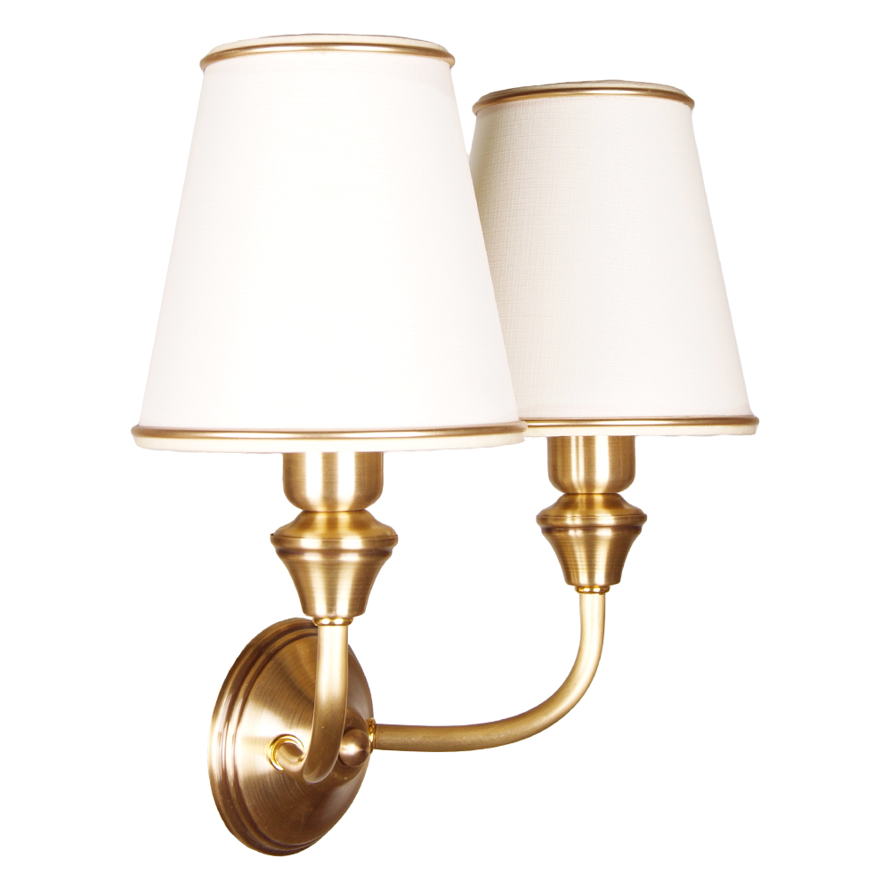 Бра Фабрика Світла Луч 2x40 Вт E14 бронза/латунь НББ 210-2х40-023