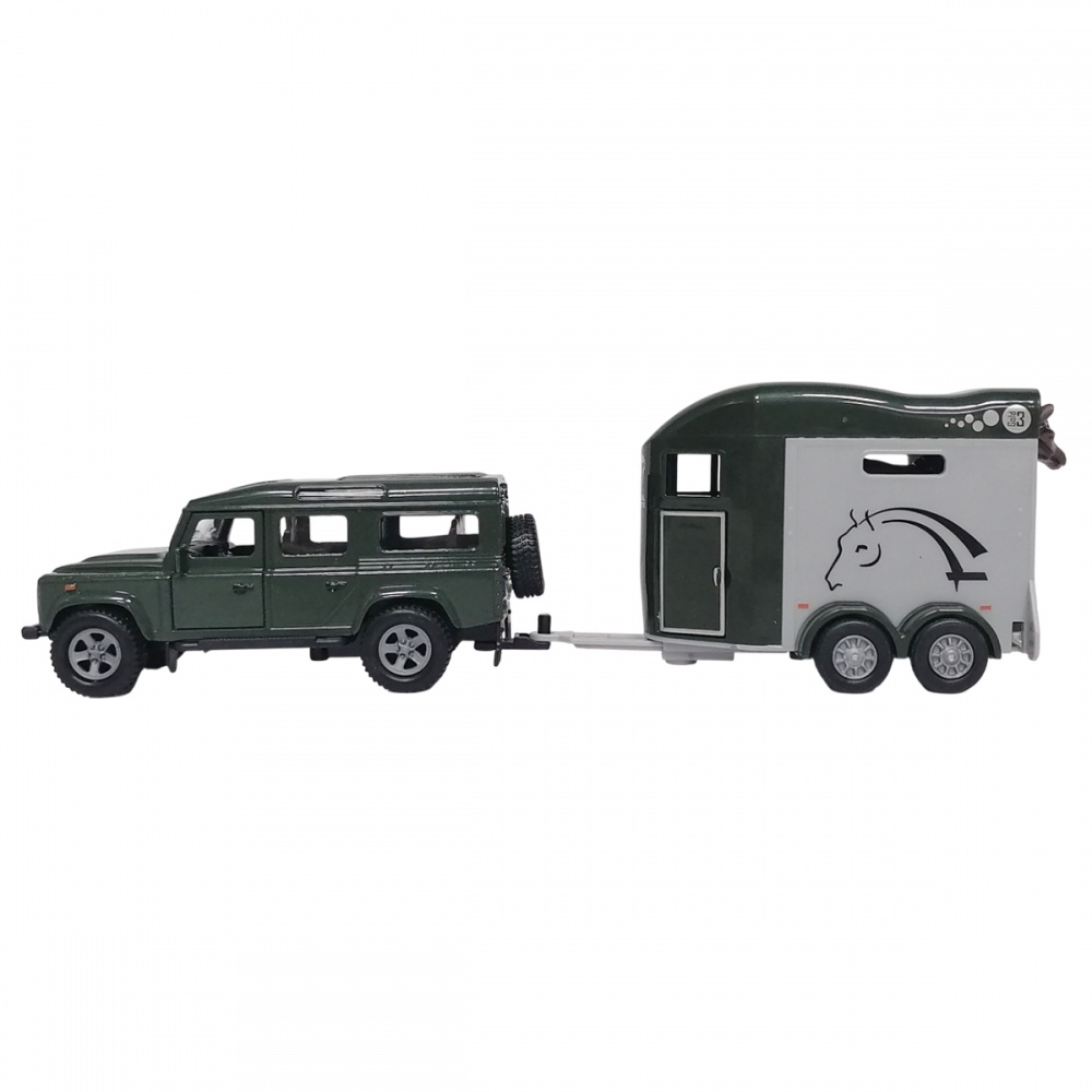Ігровий набір TechnoDrive 1:43 Land Rover з причіпом і фігурками коней 520460.270