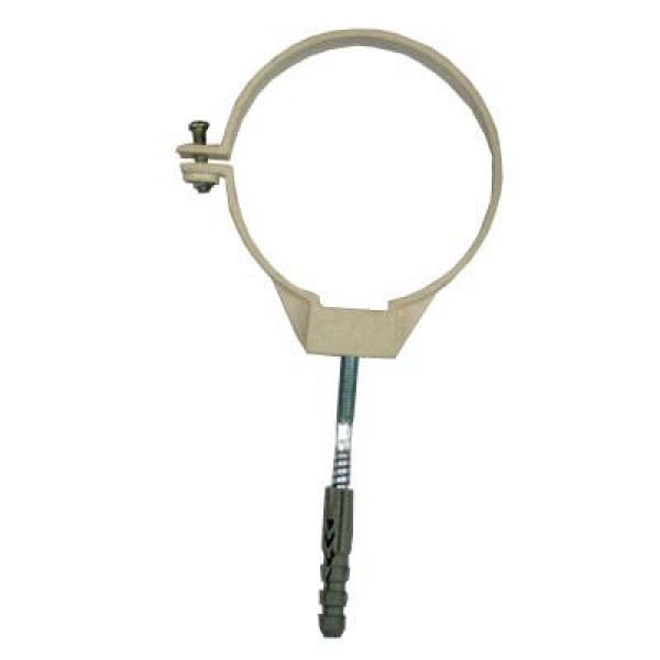 Хомут труби 100 мм білий