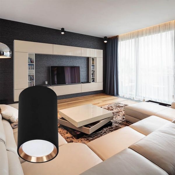 Светильник точечный LightMaster MLT101 50 Вт GU10 черный/золото 