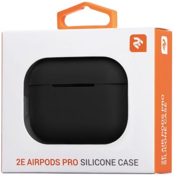 Чохол для навушників 2E для Apple AirPods Pro Pure Color Silicone 2.5 мм black (2E-PODSPR-IBPCS-2.5-BK) 