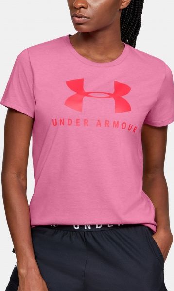 Футболка Under Armour GRAPHIC SPORTSTYLE CLASSIC CREW 1346844-691 S рожевий
