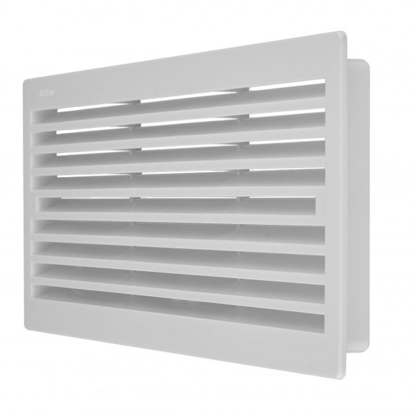 Решетка для вентиляции MiniMax дверная 115 х 295 мм пластик белый 