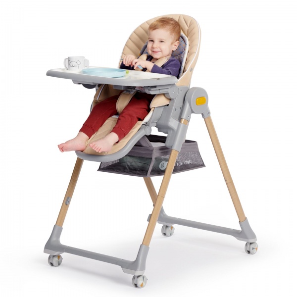 Стульчик для кормления Kinderkraft Lastree Beige Wood (KHLAST00BEGW000)