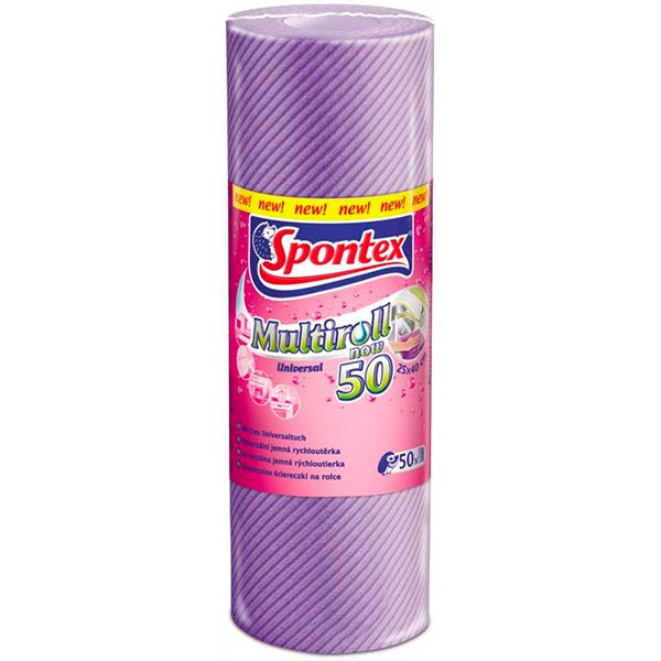 Салфетки в рулоне универсальные SPONTEX Multiroll 25х40 см см 50 шт./уп. в ассортименте