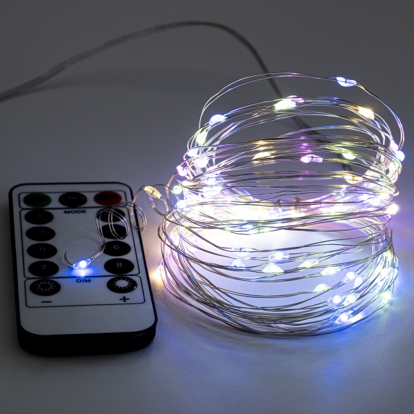 Декоративная гирлянда Altalusse (INL-2104U-100 Multicolor) встроенный светодиод (LED) 100 ламп 10 м 