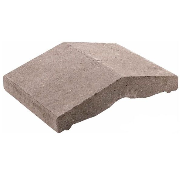 Крышка на забор Кая 360x250x75 мм черный Моноліт-Брук 