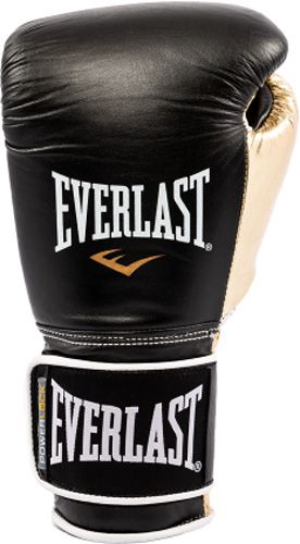Перчатки тренировочные Everlast POWERLOCK PU GLOVES 14oz P0000023 черно-золотистый