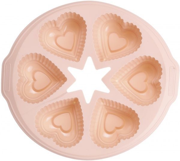 Форма для кексов Сердца 28х25,7х4,5 см 6 шт. 51618434 Flamberg Smart Kitchen