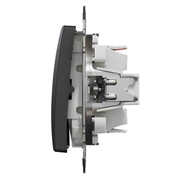 Переключатель одноклавишный Schneider Electric Sedna Design без подсветки 10 А 250В черный SDD114106