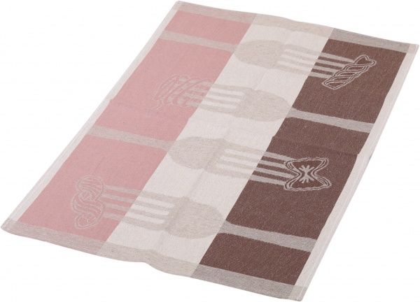 Полотенце Паста 3 46x70 см Білоруський льон розовый 