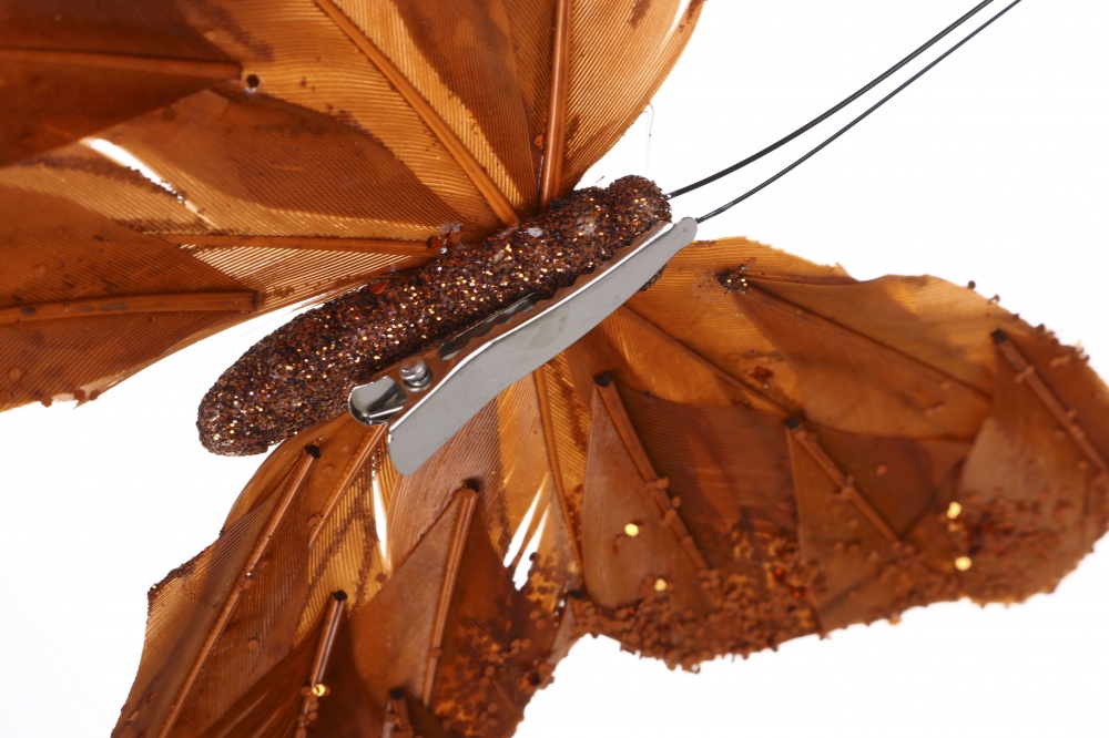 Декорация бабочка классик пластик 15см 3 цвета в ассорт. SF21735