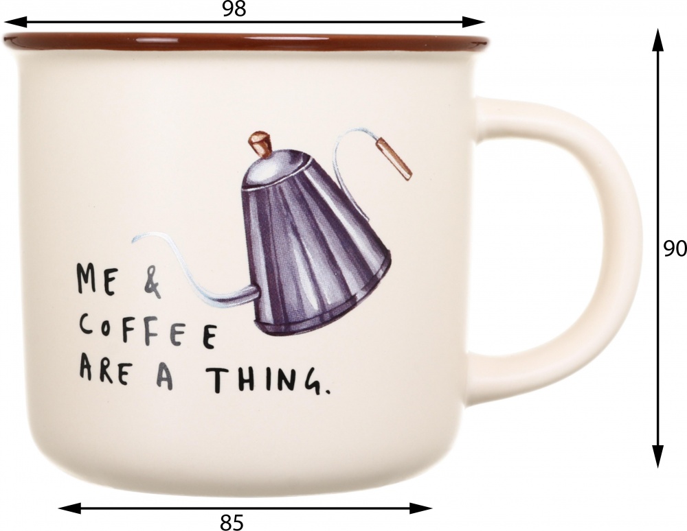 Чашка Fiora Retro Coffee Pot 355 мл