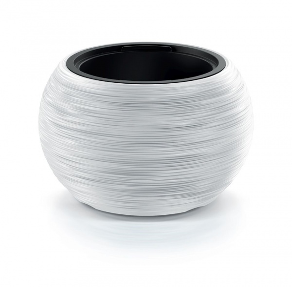 Горшок для цветов Prosperplast Furu Bowl 440 мм с вкладышем белый круглый 11 л (73123-449) 