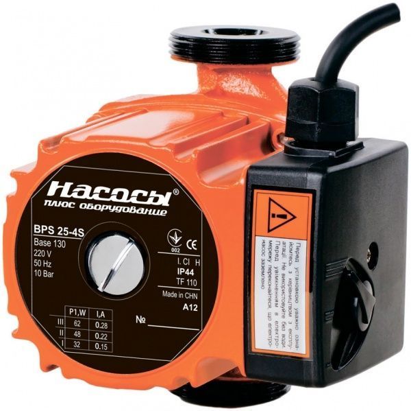 Циркуляційний насос Насосы плюс оборудование BPS 25/4-130