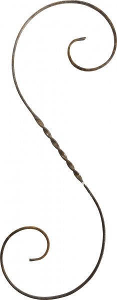 Завиток 02.076К симетричний скручений 650х230 мм