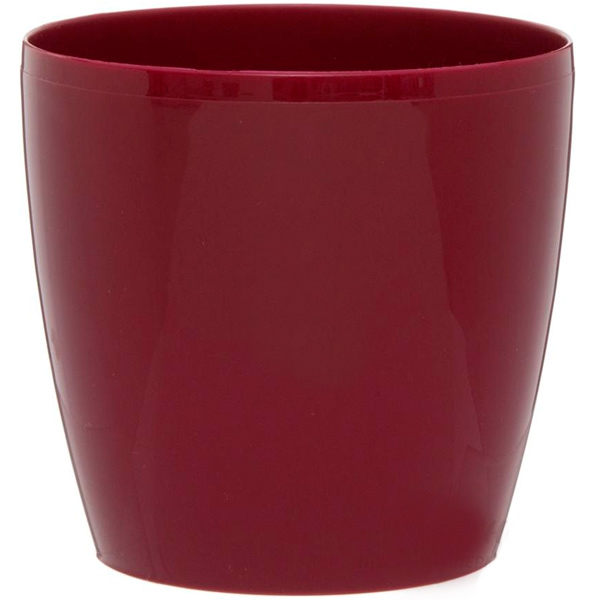Горшок пластиковый Lamela Магнолия круглый 2,2л бордовый (201) 