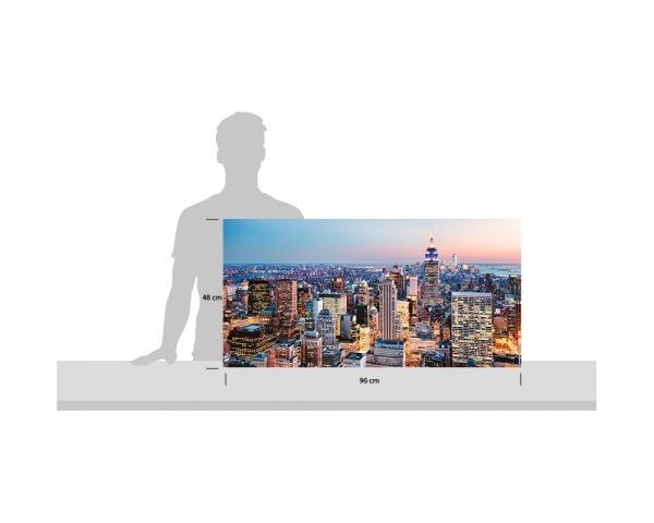 Репродукция Панорама города Нью-Йорк США 00007 96x48 см 
