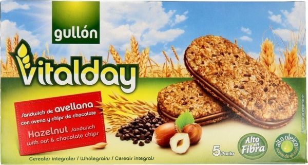 Печенье-сэндвич Gullon Vitalday с фундуком 350 г 